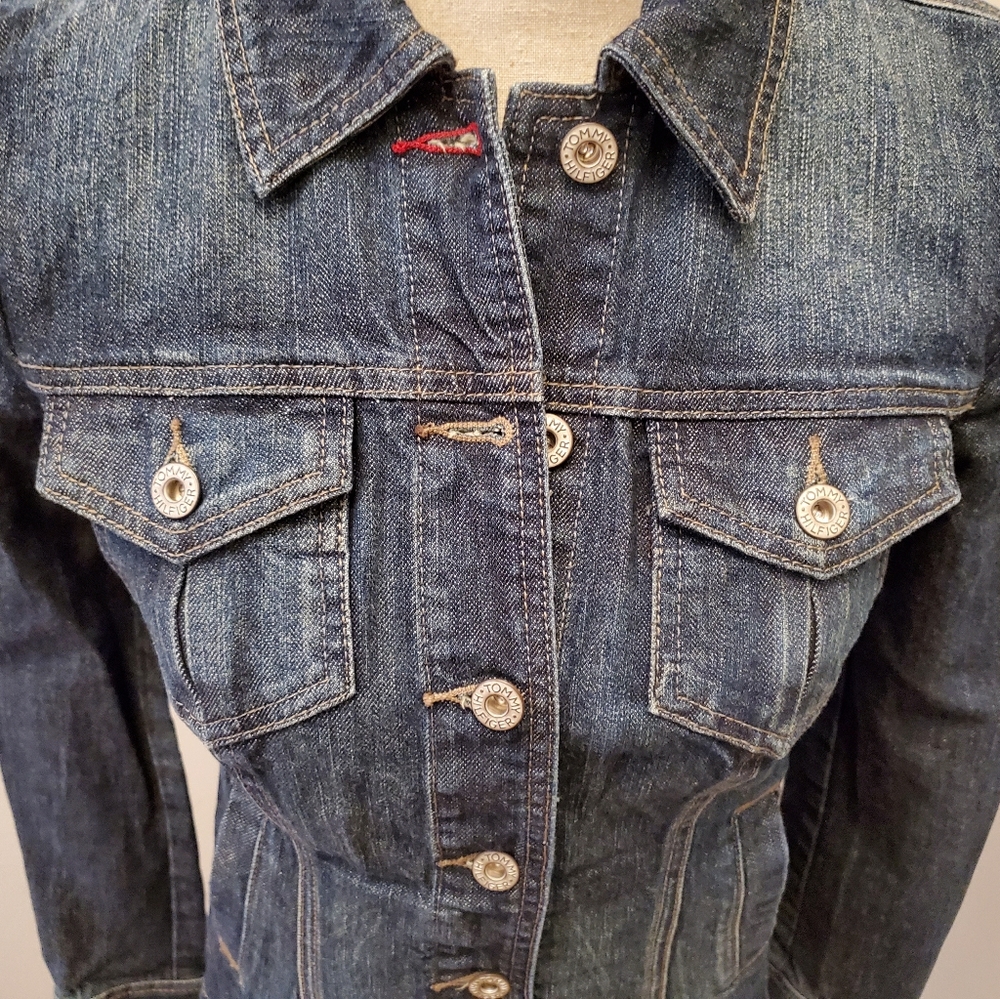 TOMMY HILFIGER Jean Jacket Sz XS Never Worn - Picture 12 of 16